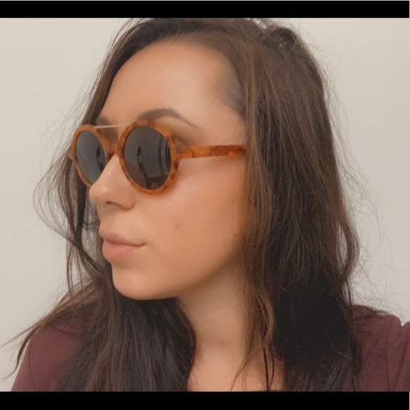 KOMONO Sunglasses Tortoise Tan Orange Brown Vivien Caramel Demi NEW